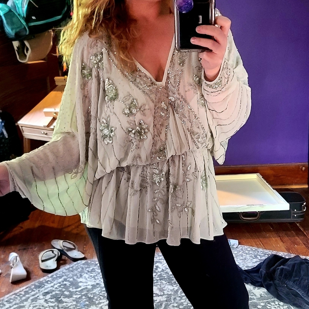 New with tags beaded asos blouse